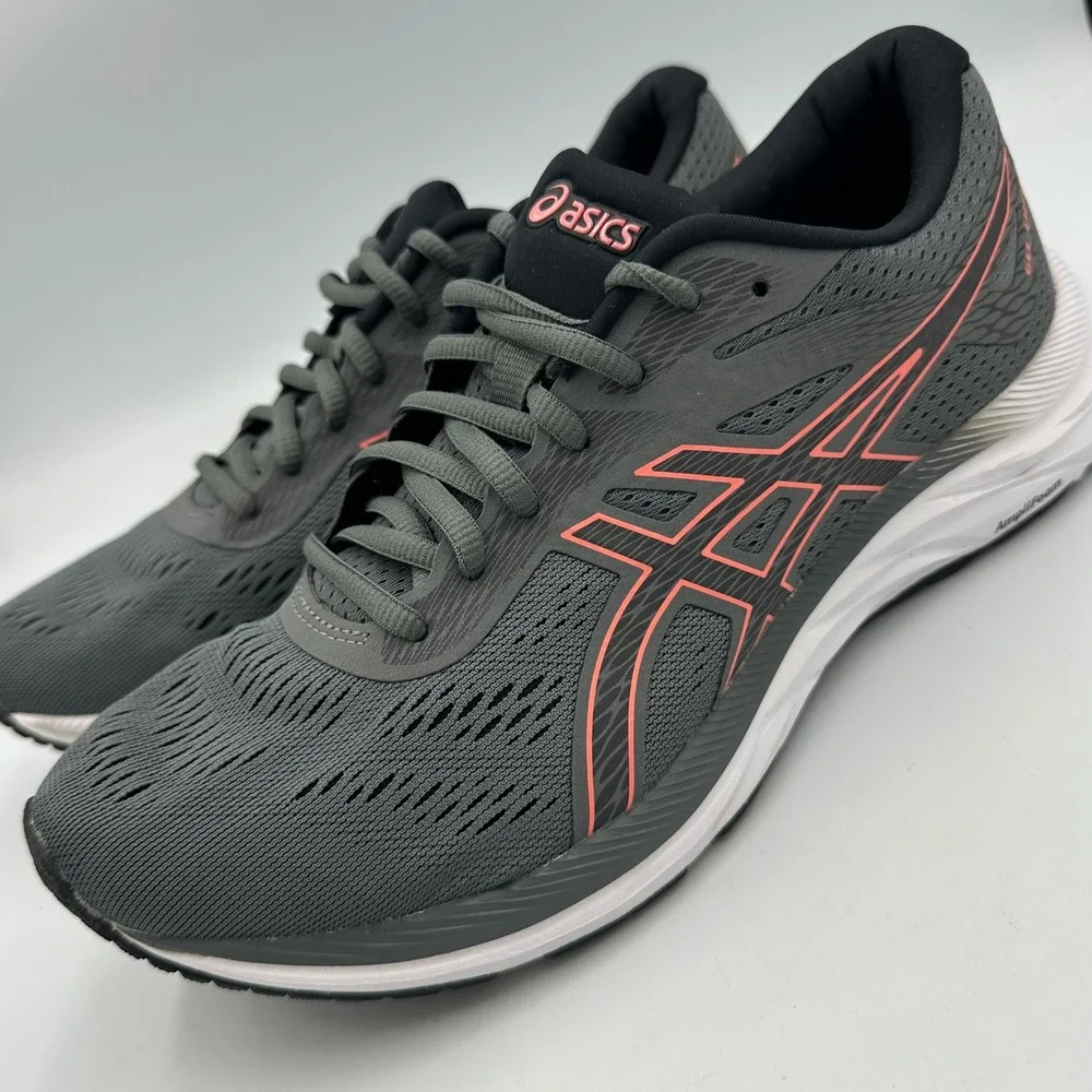 ASICS‎ GEL-Excite 6 Shoes Running Steel Grey Papaya Women 9 Athleisure Run Core